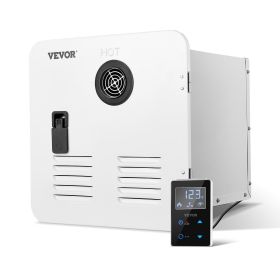 VEVOR RV Tankless Water Heater, Instant Shower with 15 x 15 inches White Door and Remote Controller, 65000BTU Optimized Comfort Performance Hot W