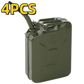 4 PCS 20L Portable American Fuel Oil Petrol Diesel Storage Can Army Green